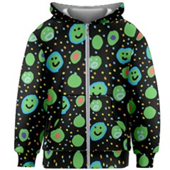 Doodle Dot Drawing Kids  Zipper Hoodie Without Drawstring by Salmanaz77