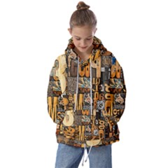 3d Letters Macro Wooden Letters Letters Textures Kids  Oversized Hoodie by Salmanaz77