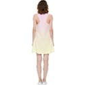 Pink Lace To Cream Yellow Linear Gradient Inside Out Racerback Dress View2