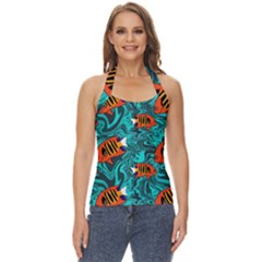 Flame Swirls Basic Halter Top by SeaworthyClothing