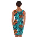 Flame Swirls Wrap Front Bodycon Dress View2