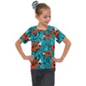 Flame Swirls Kids  Mesh Piece T-Shirt View1