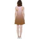 Pink Lace To Chocolate Brown Linear Gradient Inside Out Racerback Dress View4