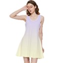 Pale Violet To Cream Yellow Linear Gradient Inside Out Racerback Dress View3