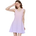 Pale Pink To Pale Violet Linear Gradient Inside Out Racerback Dress View3