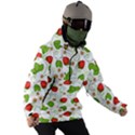 Strawberry Fruit Pattern Leaves Men s Ski and Snowboard Waterproof Breathable Jacket View3