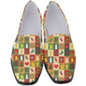 Template Christmas Pattern Women s Classic Loafer Heels View1