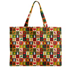 Template Christmas Pattern Zipper Mini Tote Bag by Proyonanggan