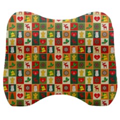 Template Christmas Pattern Velour Head Support Cushion by Proyonanggan