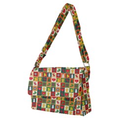 Template Christmas Pattern Full Print Messenger Bag (m) by Proyonanggan