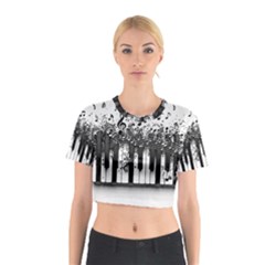 Piano Sounds Cotton Crop Top by RiverRootz