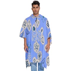 Abstract Pattern Men s Hooded Rain Ponchos by Sabxi