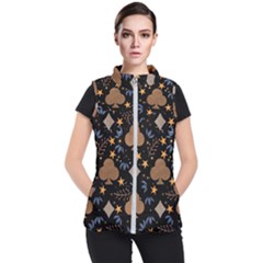 Seamless Pattern Repeat Repetition Women s Puffer Vest by Sabxi