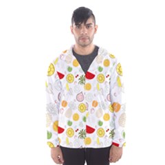 Pattern Seamless Texture Fruit Men s Hooded Windbreaker by Sabxi