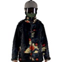 Korean Art Flowers Asian Pattern Men s Zip Ski and Snowboard Waterproof Breathable Jacket View1