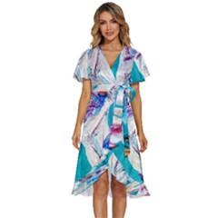 Sailing Boat Women s Kimono Wrap Satin Dress by bestdesignintheworld