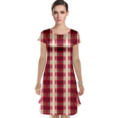 Retro 60s 50s Plaid Pattern 4 Cap Sleeve Nightdress by violetheavensky