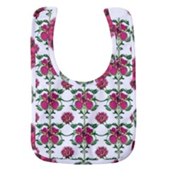 Retro 1880s Flowers Pattern 2 Baby Bib by violetheavensky