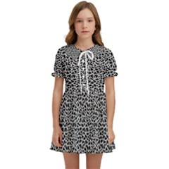 Giraffe Pattern (2) Kids  Sweet Collar Dress by DinkovaArt