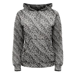 Silver Leopard Women s Pullover Hoodie by DinkovaArt