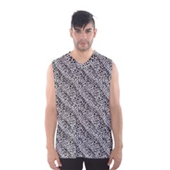 Silver Leopard Men s Basketball Tank Top by DinkovaArt