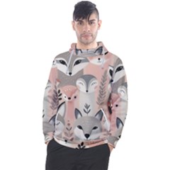 Fox Men s Pullover Hoodie by DinkovaArt