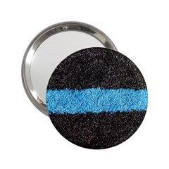 Black Blue Lawn Handbag Mirror (2 25 ) by hlehnerer