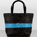 Black Blue Lawn Bucket Bag Front