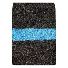 Black Blue Lawn Removable Flap Cover (small) by hlehnerer