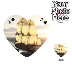 French Warship Playing Cards 54 Designs (heart) by gatterwe