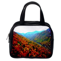 Through The Mountains Classic Handbag (one Side) by Majesticmountain