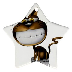 Funny Cat Star Ornament by cutepetshop