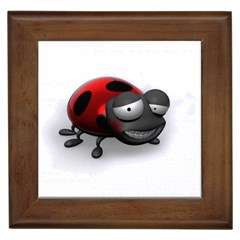 Lady Bird Framed Ceramic Tile by cutepetshop