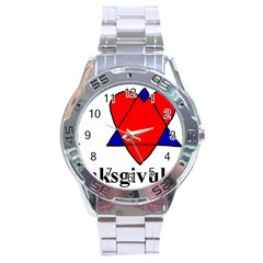 Heartstar Stainless Steel Watch (men s) by Thanksgivukkah