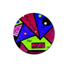 Modern Art Magnet 3  (round) by Siebenhuehner