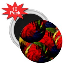 Balls 2 25  Button Magnet (10 Pack) by Siebenhuehner