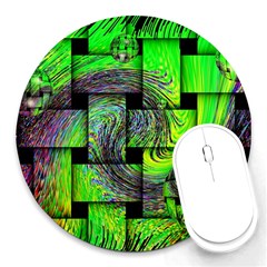 Modern Art 8  Mouse Pad (round) by Siebenhuehner