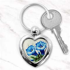 Enzian Key Chain (heart) by Siebenhuehner