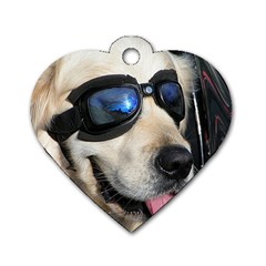 Cool Dog  Dog Tag Heart (two Sided) by Siebenhuehner