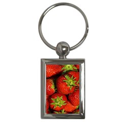 Strawberry  Key Chain (rectangle) by Siebenhuehner