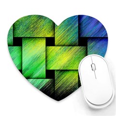 Modern Art Mouse Pad (heart) by Siebenhuehner