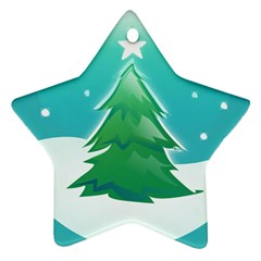 Winter Paradise Star Ornament by Contest1694379