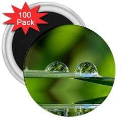 Waterdrops 3  Button Magnet (100 Pack) by Siebenhuehner