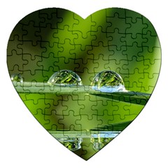 Waterdrops Jigsaw Puzzle (heart) by Siebenhuehner