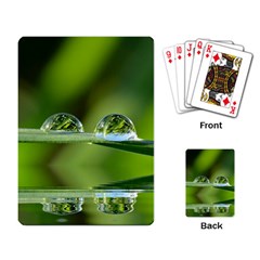 Waterdrops Playing Cards Single Design by Siebenhuehner