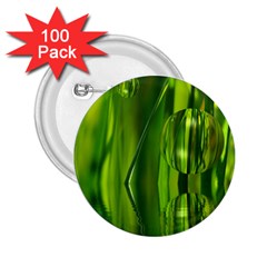 Green Bubbles  2 25  Button (100 Pack) by Siebenhuehner