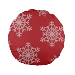 Let It Snow 15  Premium Round Cushion  by PaolAllen