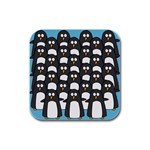 Penguin Group Drink Coasters 4 Pack (Square) Front