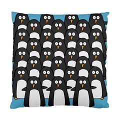 Penguin Group Cushion Case (two Sided)  by PaolAllen