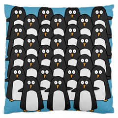 Penguin Group Large Cushion Case (two Sided)  by PaolAllen